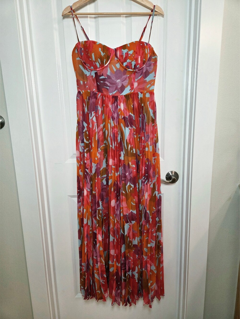 Petal & Pup Red and Pink Floral Maxi Dress